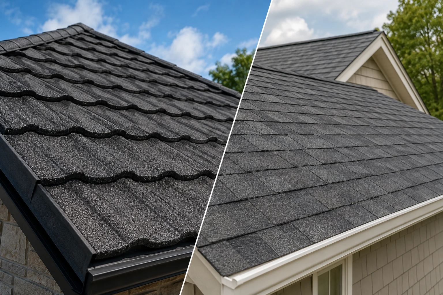 Stone Coated vs Asphalt Shingle 3