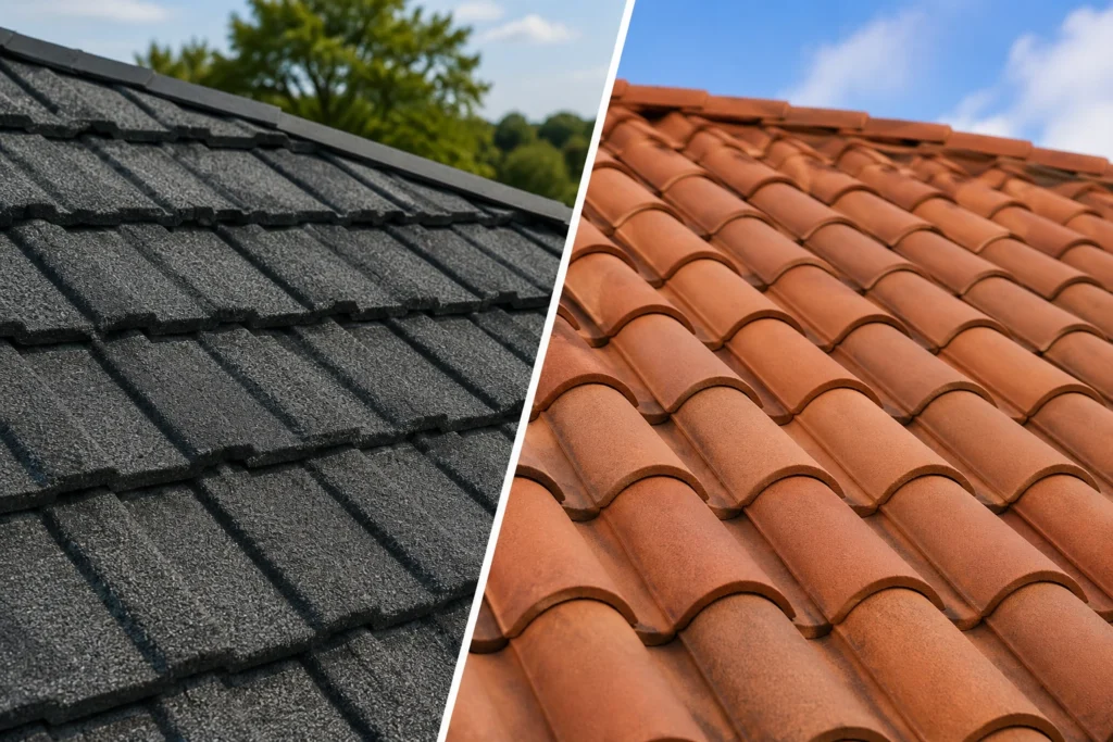 Stone Coated vs Clay Tile 2