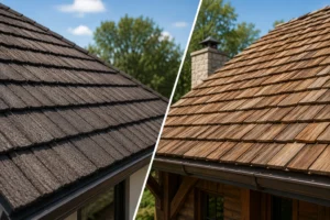 stone coated vs cedar shake 1