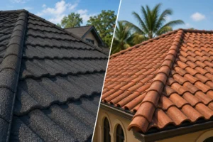 stone coated vs concrete tile 1