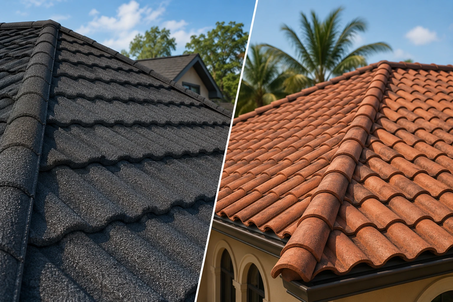 stone coated vs concrete tile 1