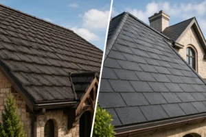 stone coated vs synthetic slate 1
