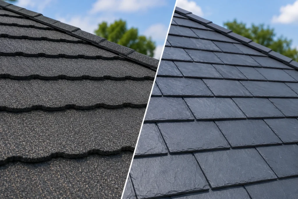 stone coated vs synthetic slate 2