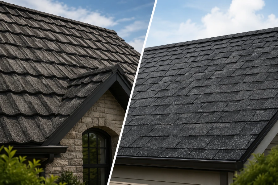 stone coated roof vs F-Wave (1)