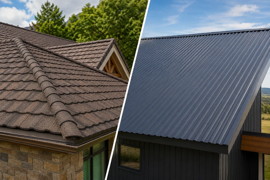 stone coated roof vs corrugated metal (1)