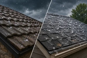 Stone Coated Roofs vs Asphalt During Hail (1)